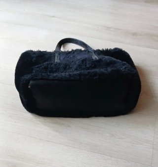 Bolso borrego negro