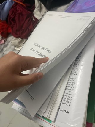 Apuntes de fisica de segund de bachillerato