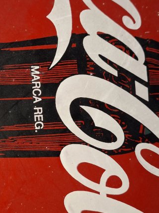 Antigua Chapa Coca Cola  Pared 40cm