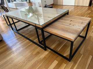 Set mesas centro Maison du Monde Long Island crist