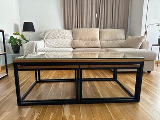 Set mesas centro Maison du Monde Long Island crist