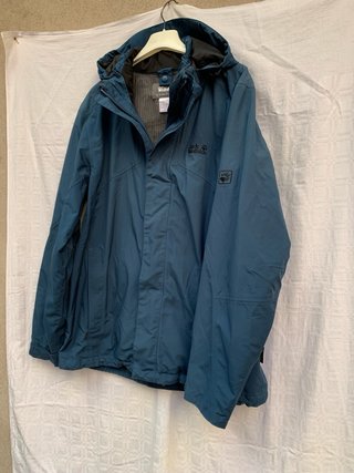 Giacca Jack Wolfskin blu petrolio taglia L