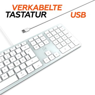 Tastiere Mobility Lab tedesco con cavo per Mac