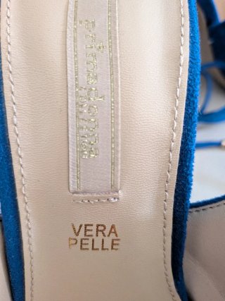 Scarpe con tacco blu