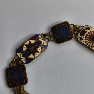 Pulsera Art Deco Esmaltada