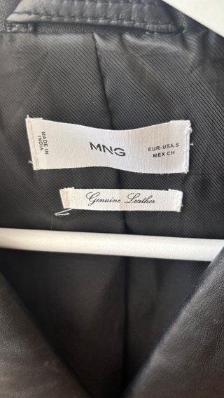Cazadora Piel Mango Talla S/36/8