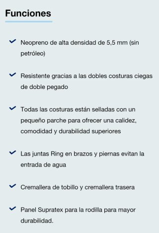 Traje de neopreno AQUALUNG