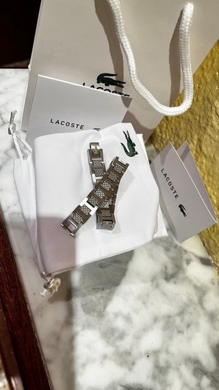 Pulsera Lacoste Plata