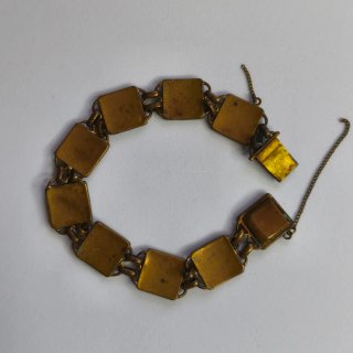 Pulsera vintage eslabones dorados