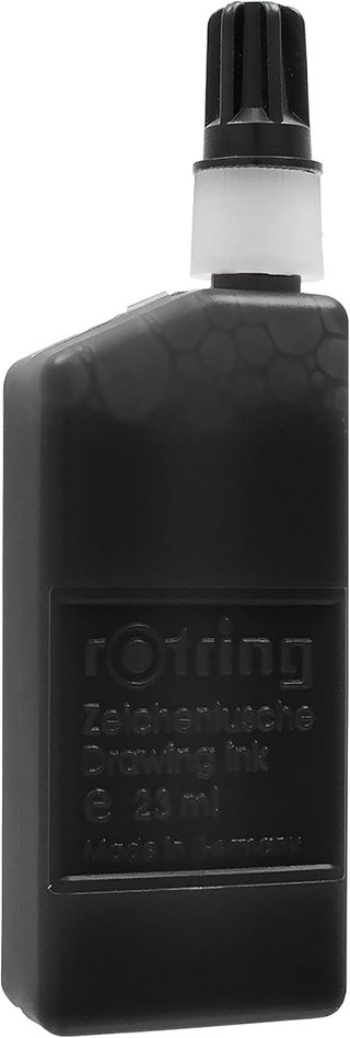 Rotring tinta dibujo papel negro