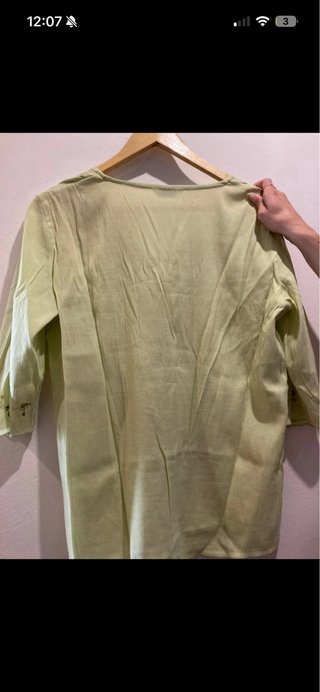 Blusa verde veraniega vintage bohemia