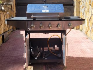 Barbacoa Gas NOK 4 Fuegos + Lateral