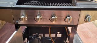 Barbacoa Gas NOK 4 Fuegos + Lateral