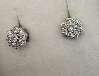 Pendientes Oro 18kt Diamantes