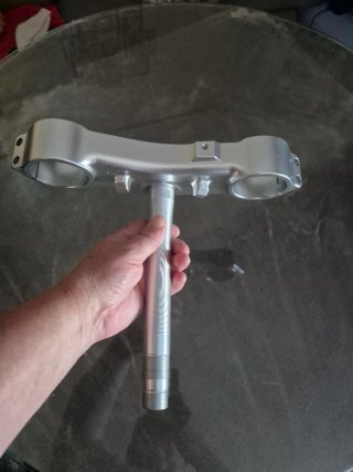 Abrazadera Horquilla Yamaha Plata