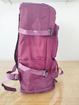 Mochila ciruela gimnasio/senderismo
