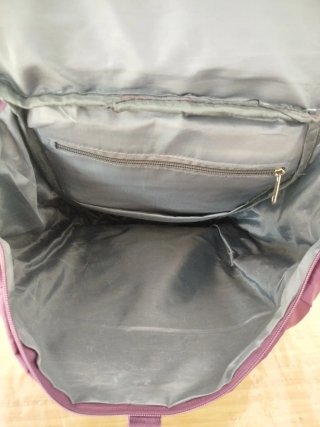 Mochila ciruela gimnasio/senderismo