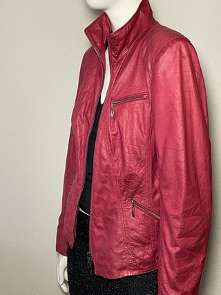 Cazadora Biker Efecto Piel Talla S