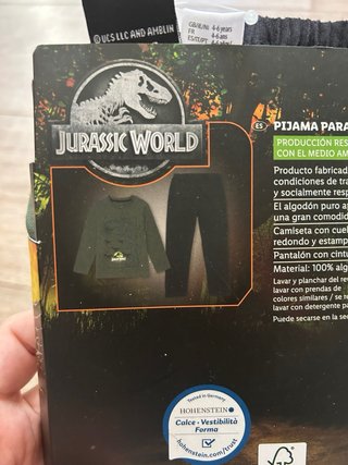 Pijama niño Jurassic World dinosaurios nuevo