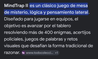 Juego de mesa Mindtrap II