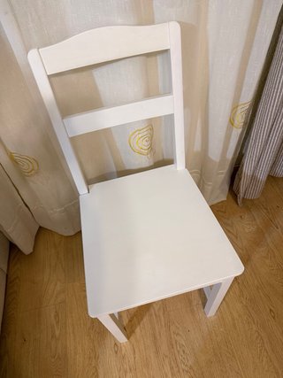 Sedia da pranzo o ausiliaria Ikea Hauga Bianca