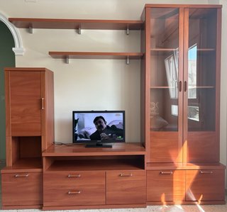 Mueble de salón completo madera