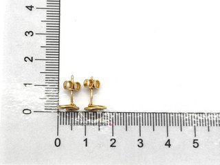 pendientes oro 18k con piedra con circonita