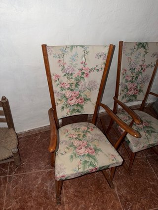 Mecedoras Vintage Floral Madera