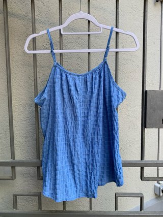 Camiseta de tirantes azul