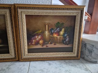 Conjunto 2 cuadros bodegones