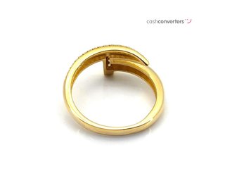 sortija oro 18k con piedra con circonita