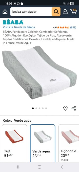 Cambiador Beaba Sofalange con fundas