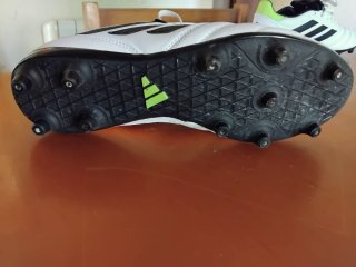 Zapatillas Fútbol 11 Adidas Blancas y Negras