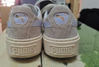 Tenis Puma Suede celeste/Gris