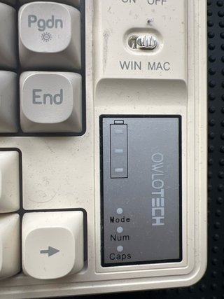 Teclado Mecánico Retro Owlotech Blanco Naranja