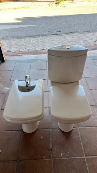 Pack Inodoro y Bidé Roca Blanco modelo Sídney