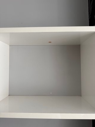Muebles salón TV blanco y negro