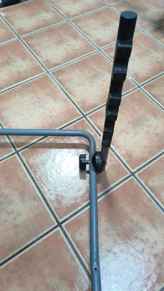 Portabicicletas plegable gris