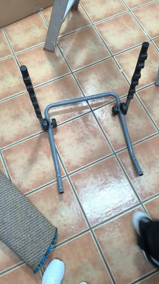 Portabicicletas plegable gris