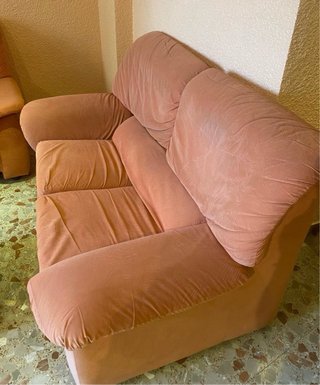 Conjunto Sofás 2 y 3 Plazas Naranja