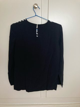Camisa Zara Rayas Blanco y Negro
