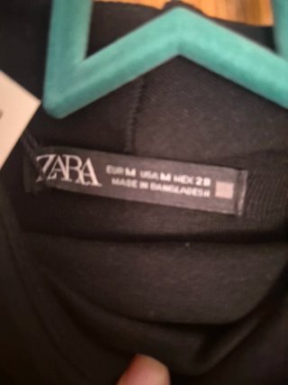 Vestito Zara Nero Manica Media Taglia M