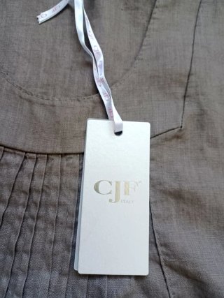 Camicia smanicata nuova 100% lino donna M