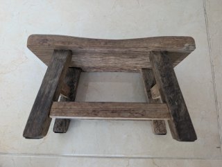 Banco artesanal madera maciza dura