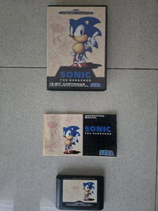 Sega Mega Drive Sonic The Hedgehog Cartucho