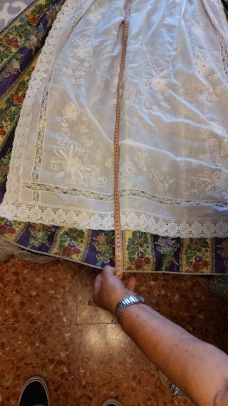 Traje Huertana Tradicional Valenciana tres cuerpos