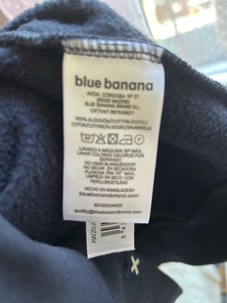 Sudadera Blue Banana Azul Marino