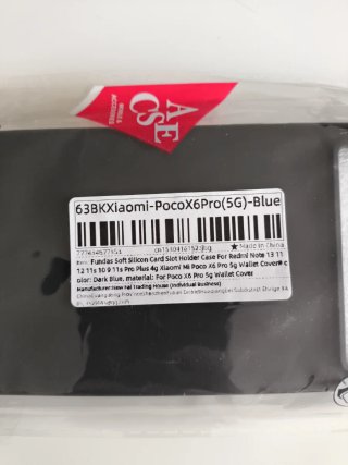 Funda Silicona Xiaomi Poco X6 Pro Azul
