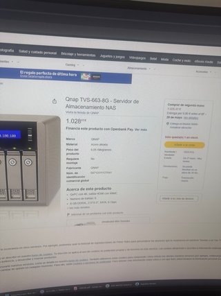QNAP TVS-663 16GB RAM 6 Bahías