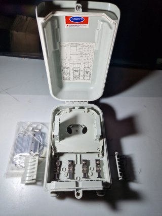 Caja Empalme Fibra Óptica Exterior 4 Entradas
